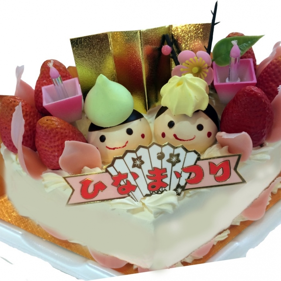 扇形ひなまつりショート